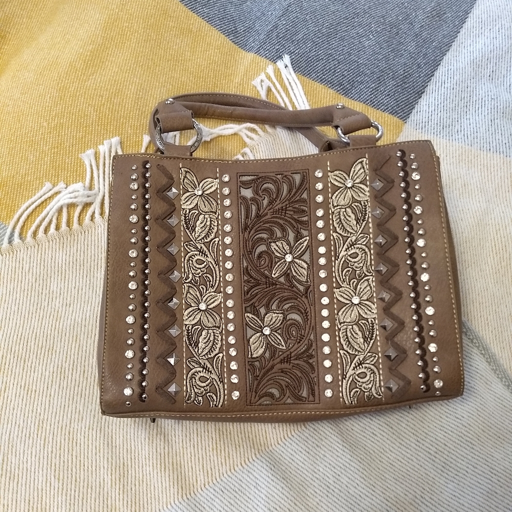 American Bling Leather Purse